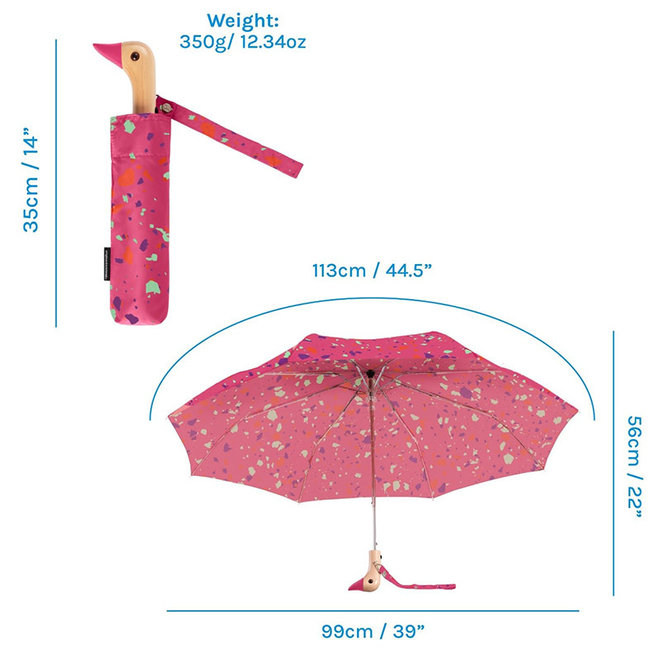 Terraz-Wow in Pink Compact Umbrella