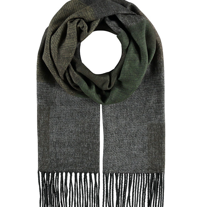 Scarf Abstract Colorblock Dark Olive