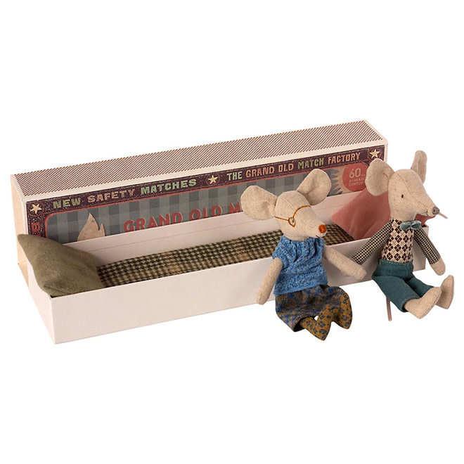 Mice Grandpa & Grandma in Matchbox