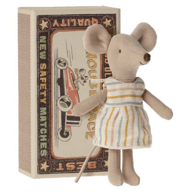 Mouse Big Sister Dress in Matchbox