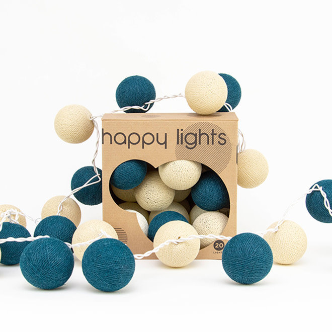Happy Lights Box Cream & Navy