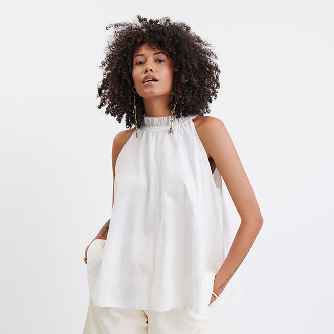 Summer Top Endless White