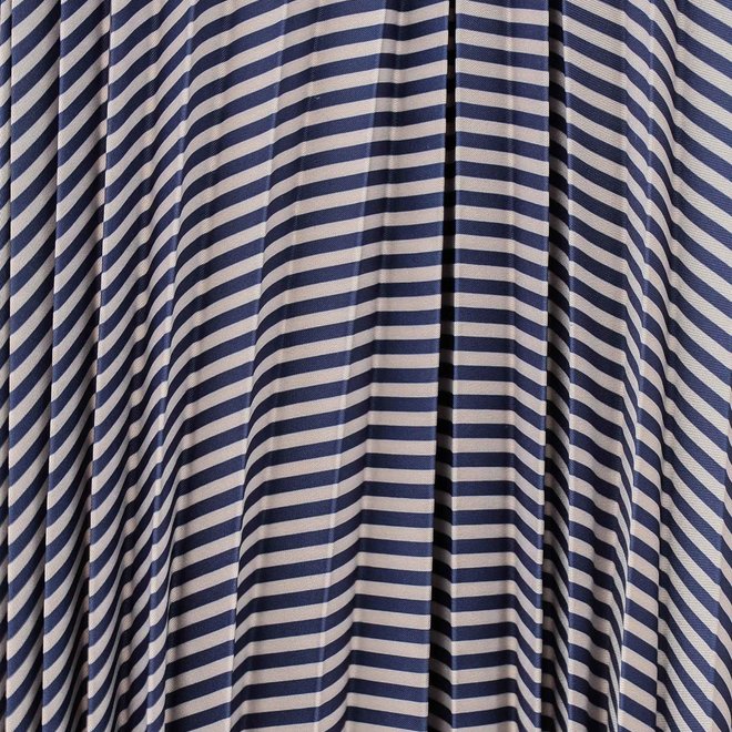 Skirt Midi Stripes Navy