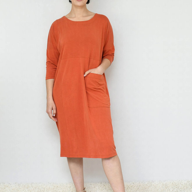 Dress with Pocket Orange