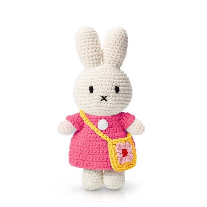 Miffy Handmade in Pink Dress & Flower Bag