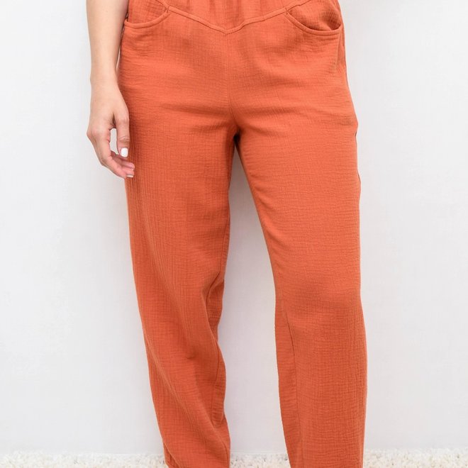 Trousers Cotton Orange