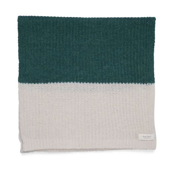 Scarf Resha Knit Green Gradient Stripe