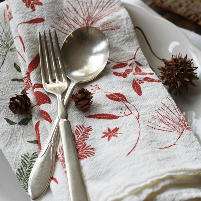 Napkin Red Boughs & Berries Set of 4