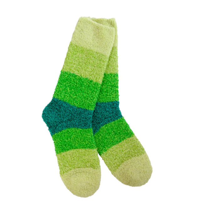 Socks Cozy Crew Green Ombre