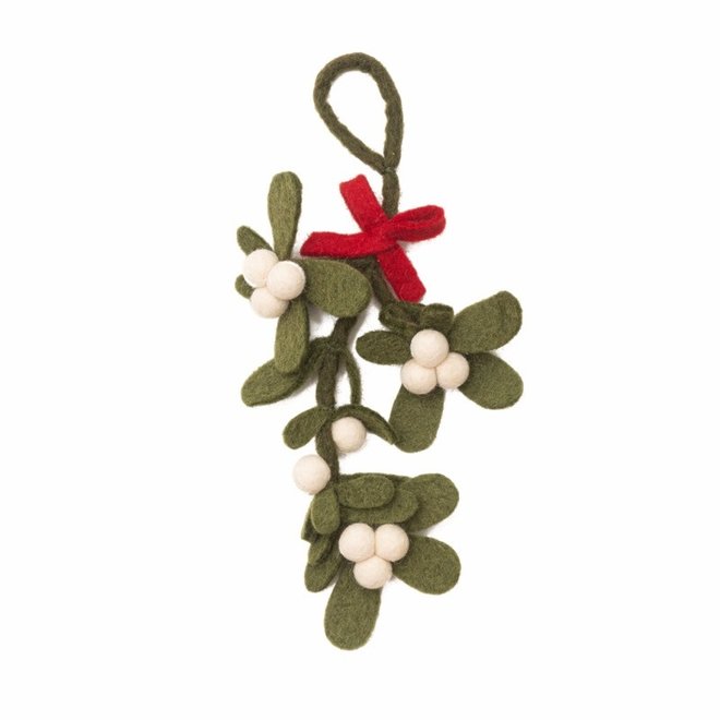 Ornament Felt Mistletoe