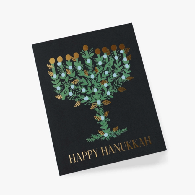 Card Laurel Menorah