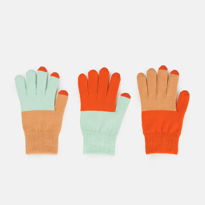 Gloves Pair and Spare Touchscreen Flame & Jade