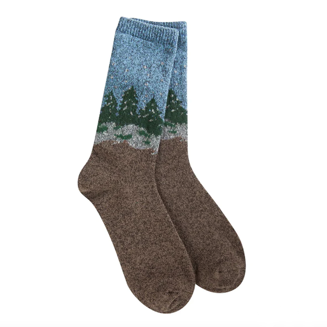 Socks Mini Crew Winter Forest