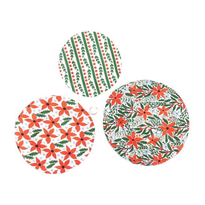 Blu Cloth Holiday Poinsettia Set 2 - Kreatelier