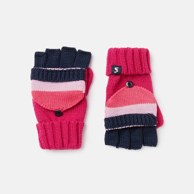 Gloves Bobble Converter Pink 3-7Y