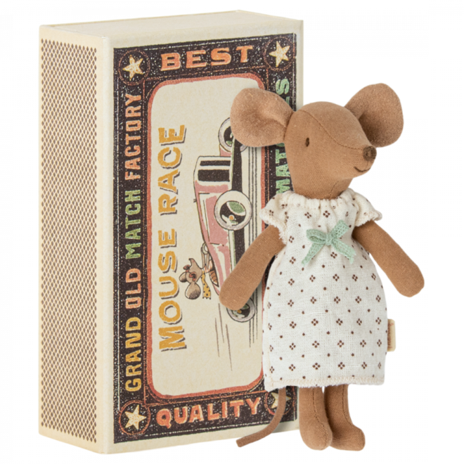 Mouse Big Sister Dress in Matchbox