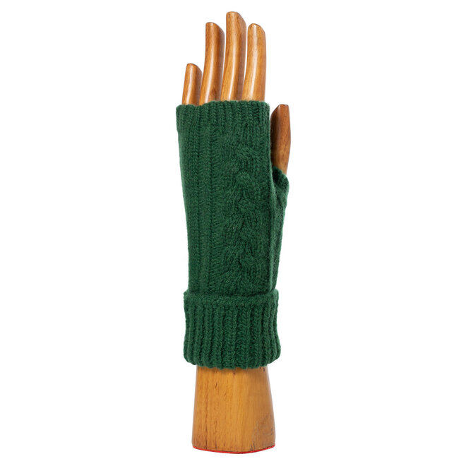 Gloves Fingerless Braids Forest