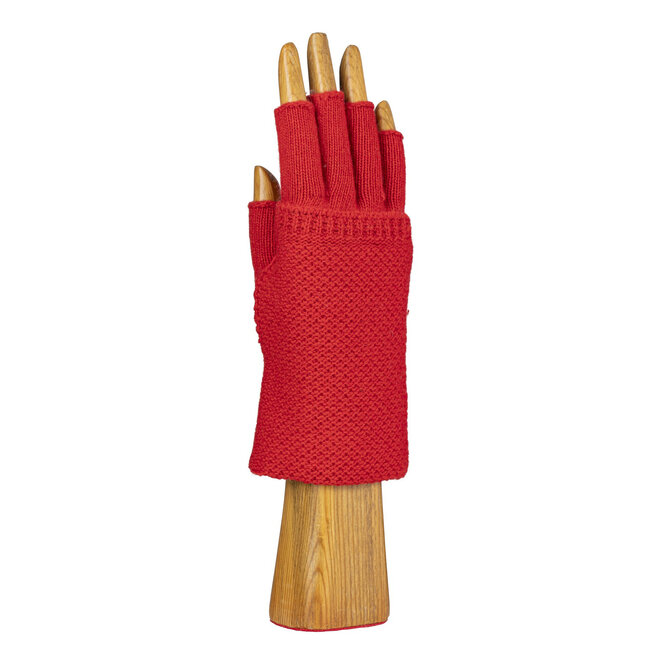 Gloves Fingerless Grain Rojo