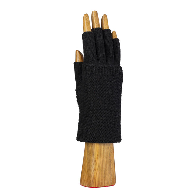 Gloves Fingerless Grain Negro