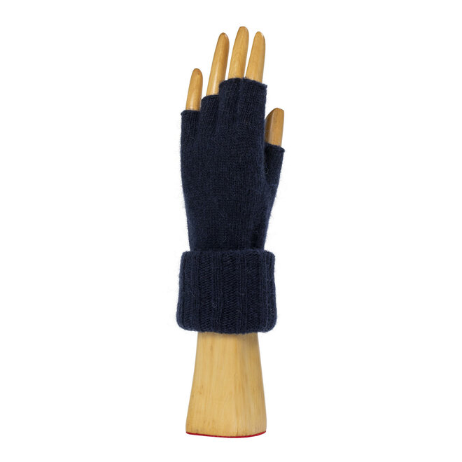Gloves Fingerless Ribbed Cuff Marino