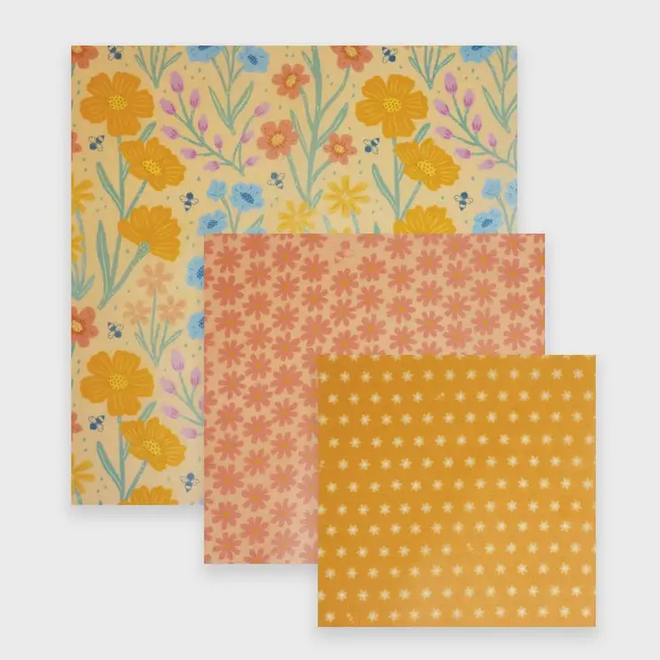 Wrap Beeswax Wildflower Variety Set of 3