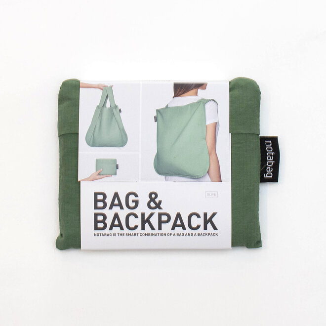 Shopping Bag & Backpack Olive