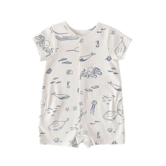 Romper Short Sleeve Life Aquatic
