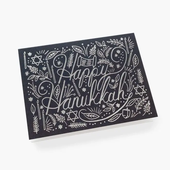 Card Silver Hanukkah