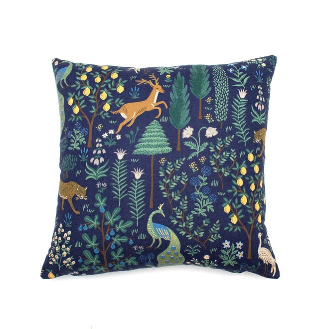 Pillow Menagerie Navy Metallic 17 x 17in