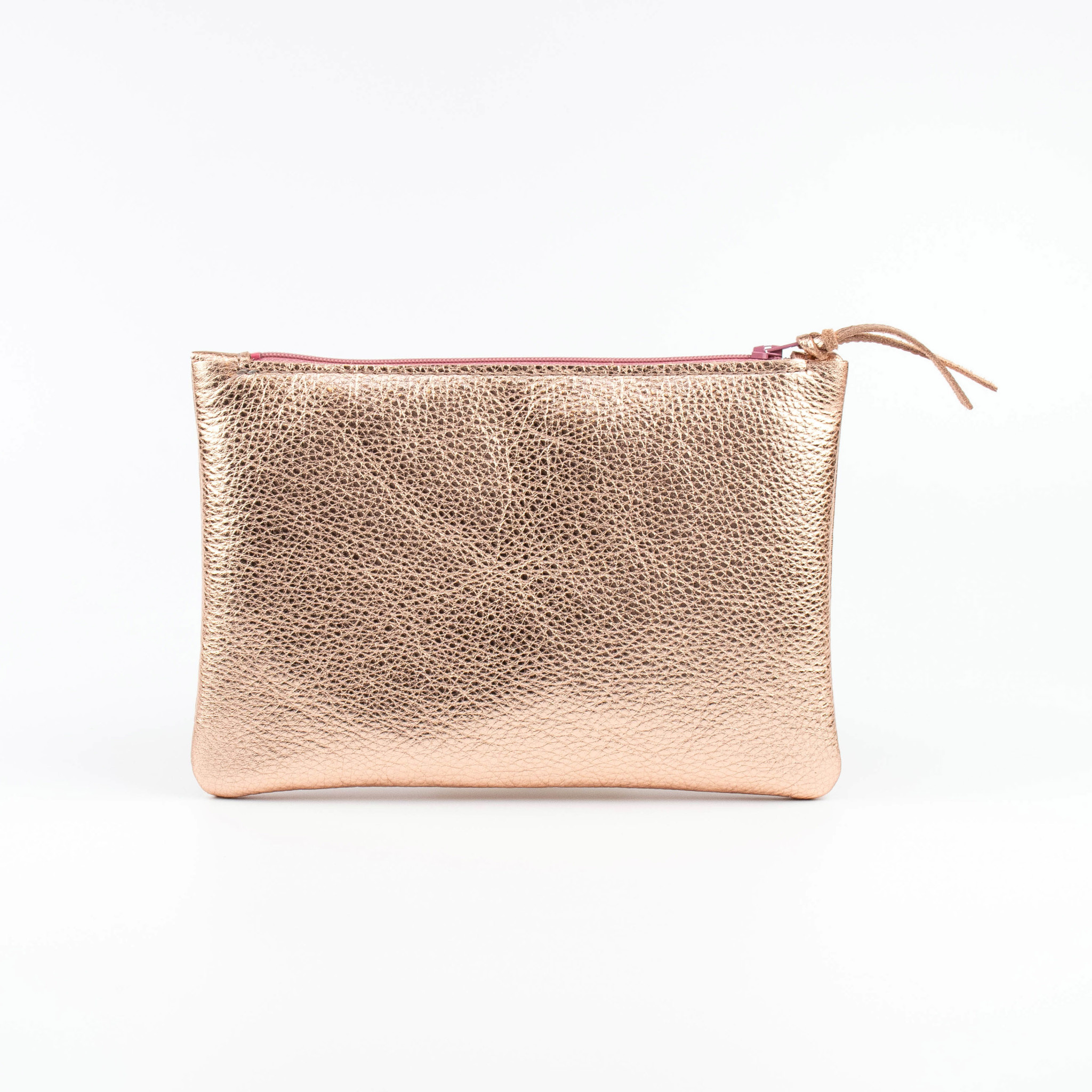 Rose Gold Shimmer Clutch Bag | New Look
