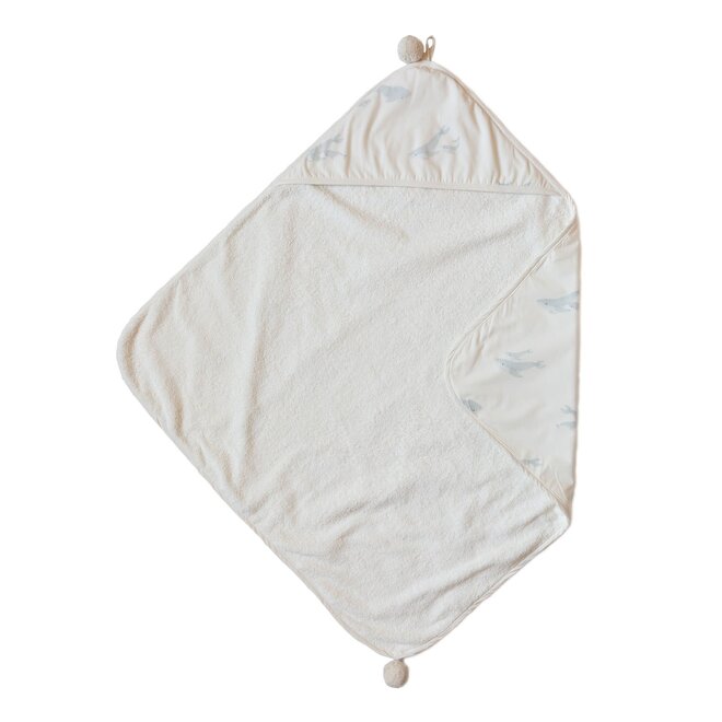 Hooded Towel Follow me Whale