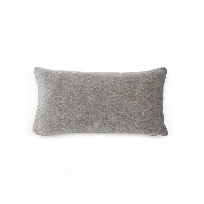 Pillow Velvet Grey 10 x 18in