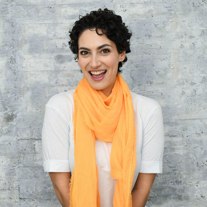 Boho Shawl and Scarf Saffron