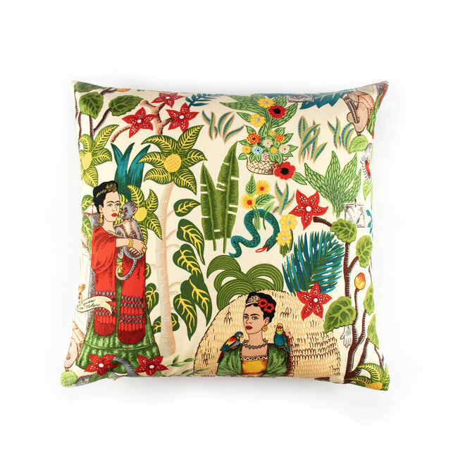 Pillow Frida Kahlo Garden 17 x 17in