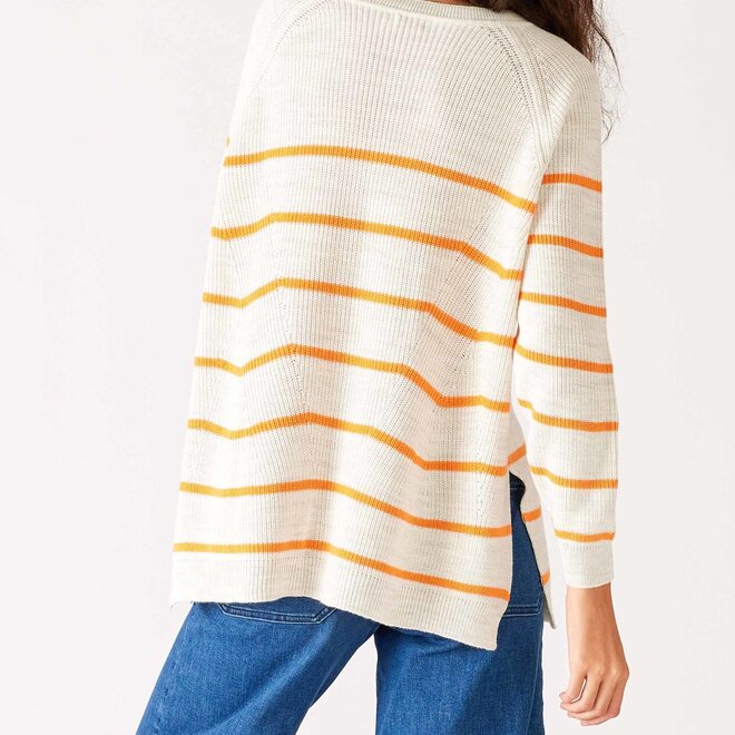Sweater Camden Boatneck Dreamsicle Stripe
