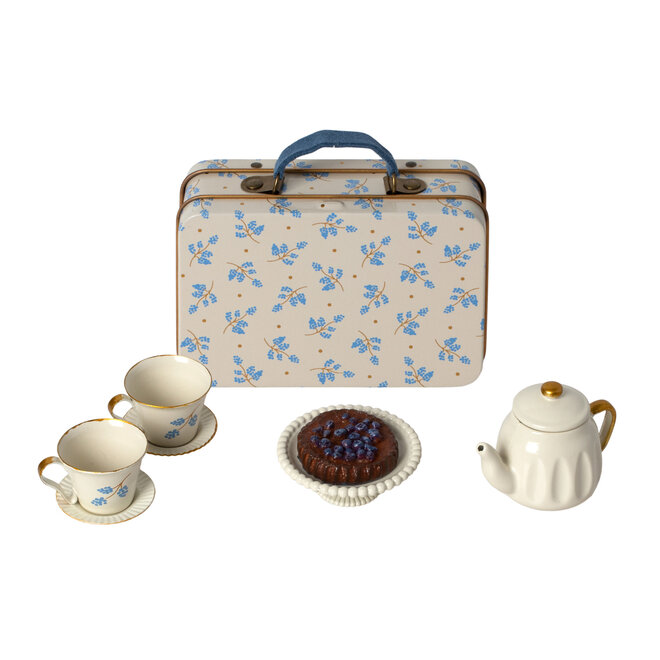 Mouse Suitcase Afternoon Treat Blue Madelaine