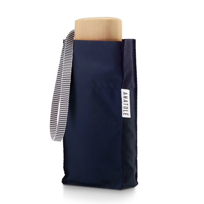 Colette Umbrella Folding Compact Navy Blue