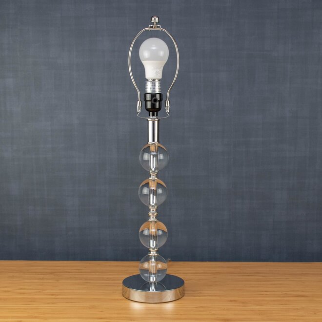Table Lamp Base Glass Balls 14.5"H