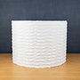 Fabric Lampshade Drapes White 16"D x 12"H