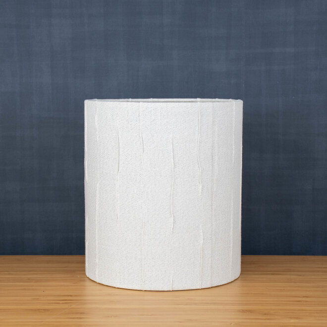 Fabric Lampshade Shining White 8"D x 9"H