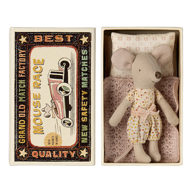 Mouse Little Sister Polka Dots Outfit in Matchbox