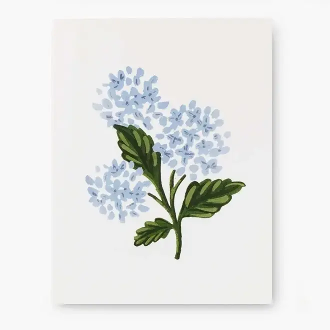 Card Botanical Blossom Blue