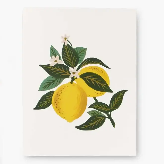 Card Botanical Blossom Lemon