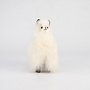 Stuffed Standing Alpaca White 5.5"