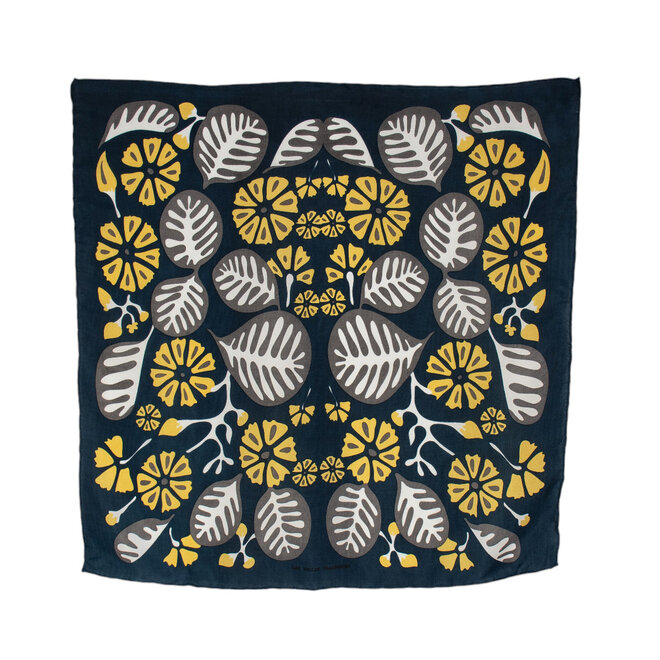 Mini Silk Scarf Tahiti Navy