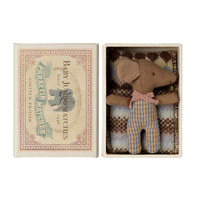 Baby Mouse Sleepy Wakey in Matchbox Rose Check