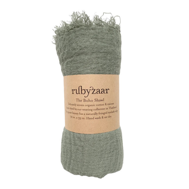 Boho Shawl and Scarf Sage