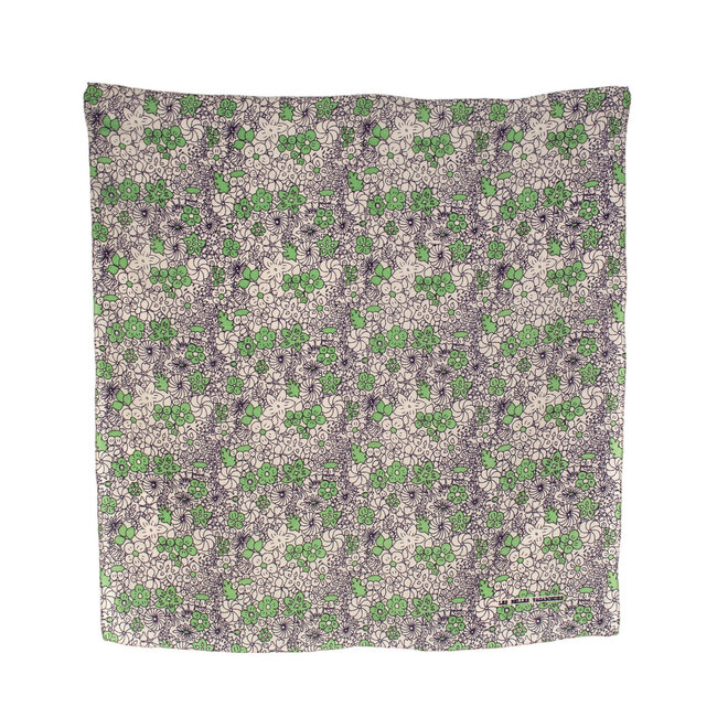 Mini Silk Scarf Summer Green