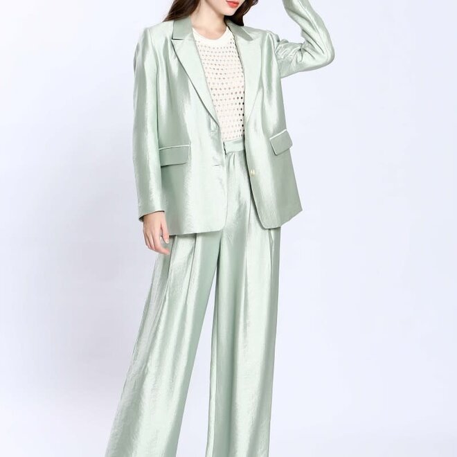 Blazer Satin Light Green