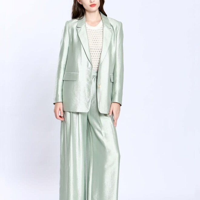 Blazer Satin Light Green